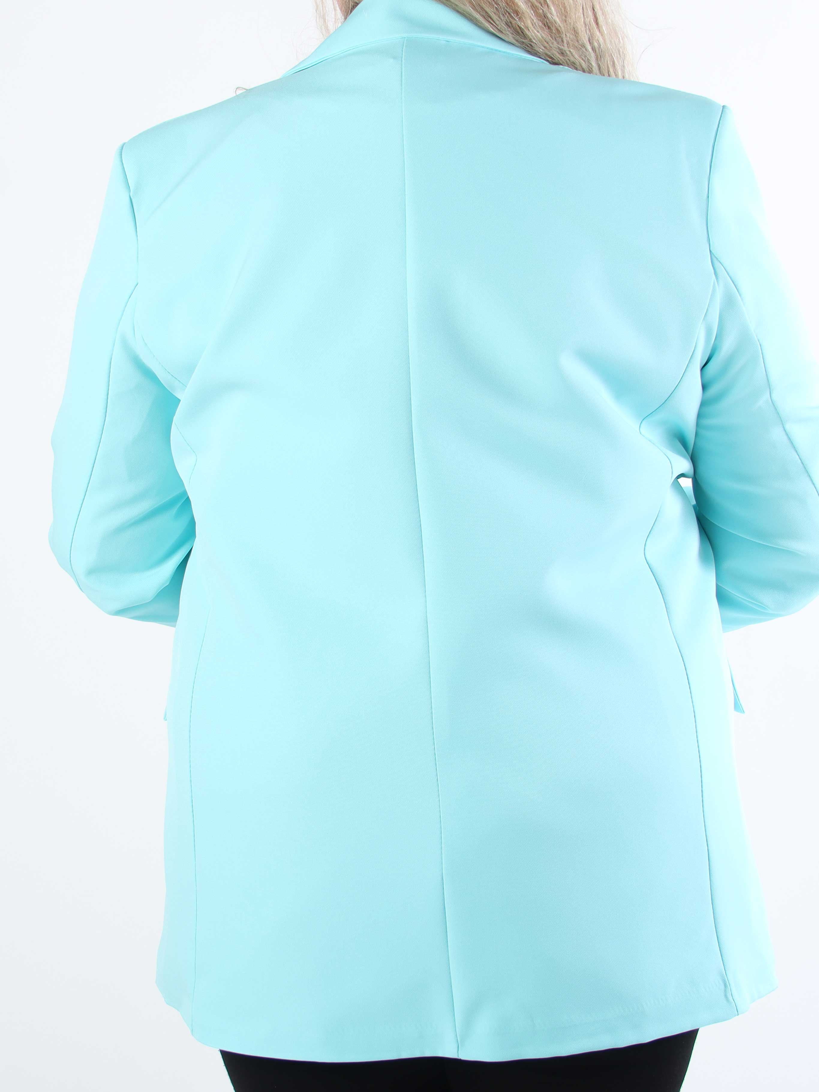 Kaisa - Farvet stilren blazer med knapper